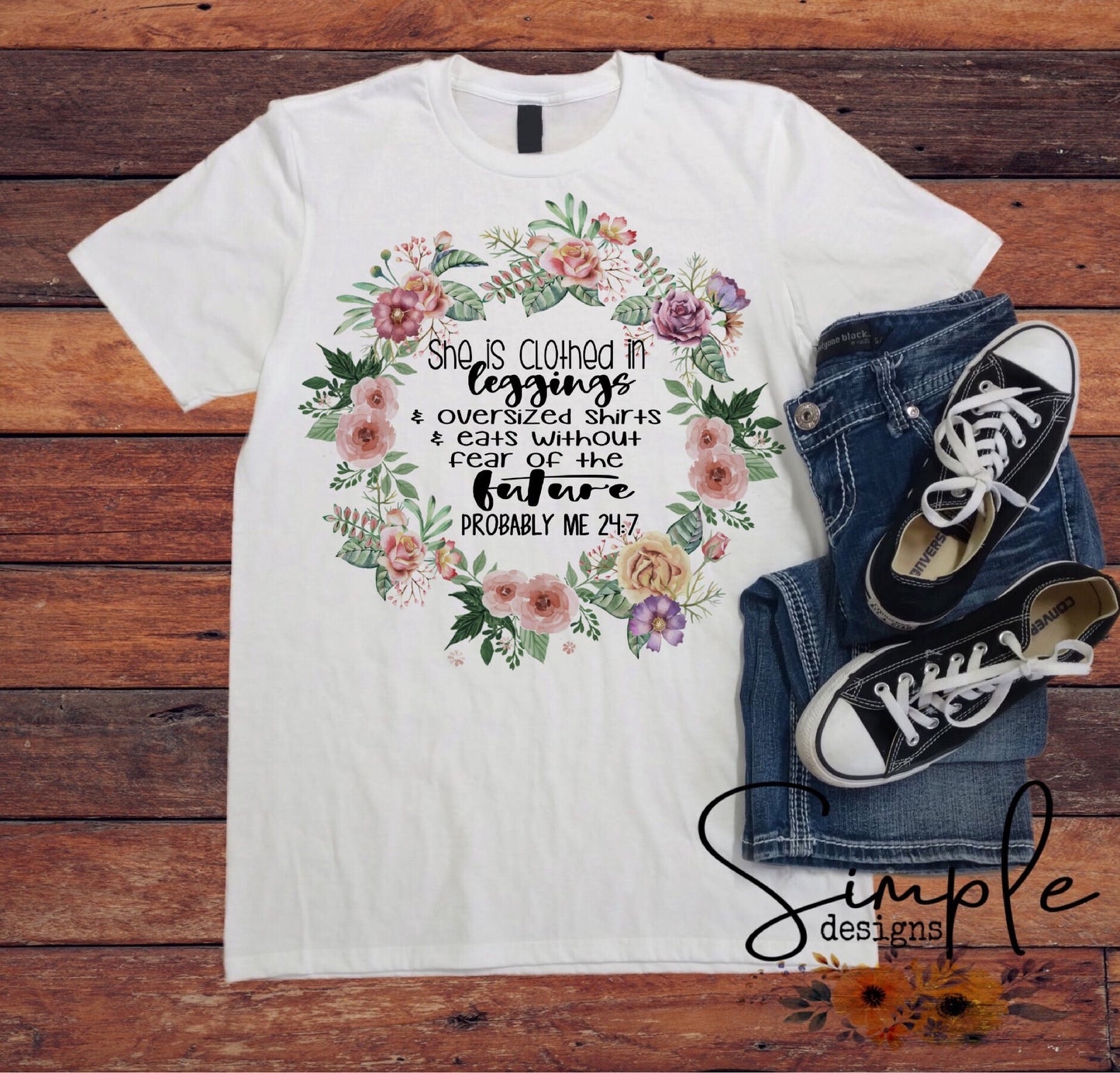 She is Clothed is Leggings Sublimation Heat Transfer Sheet