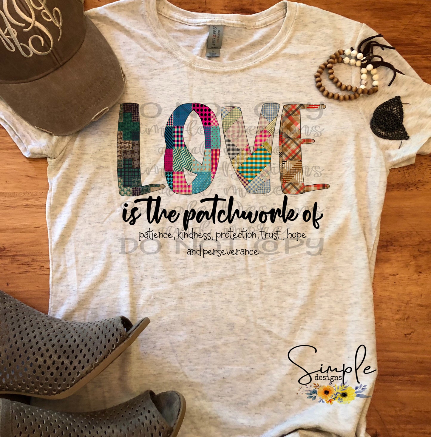 Love is the Patchwork Sublimation Heat Transfer Sheets