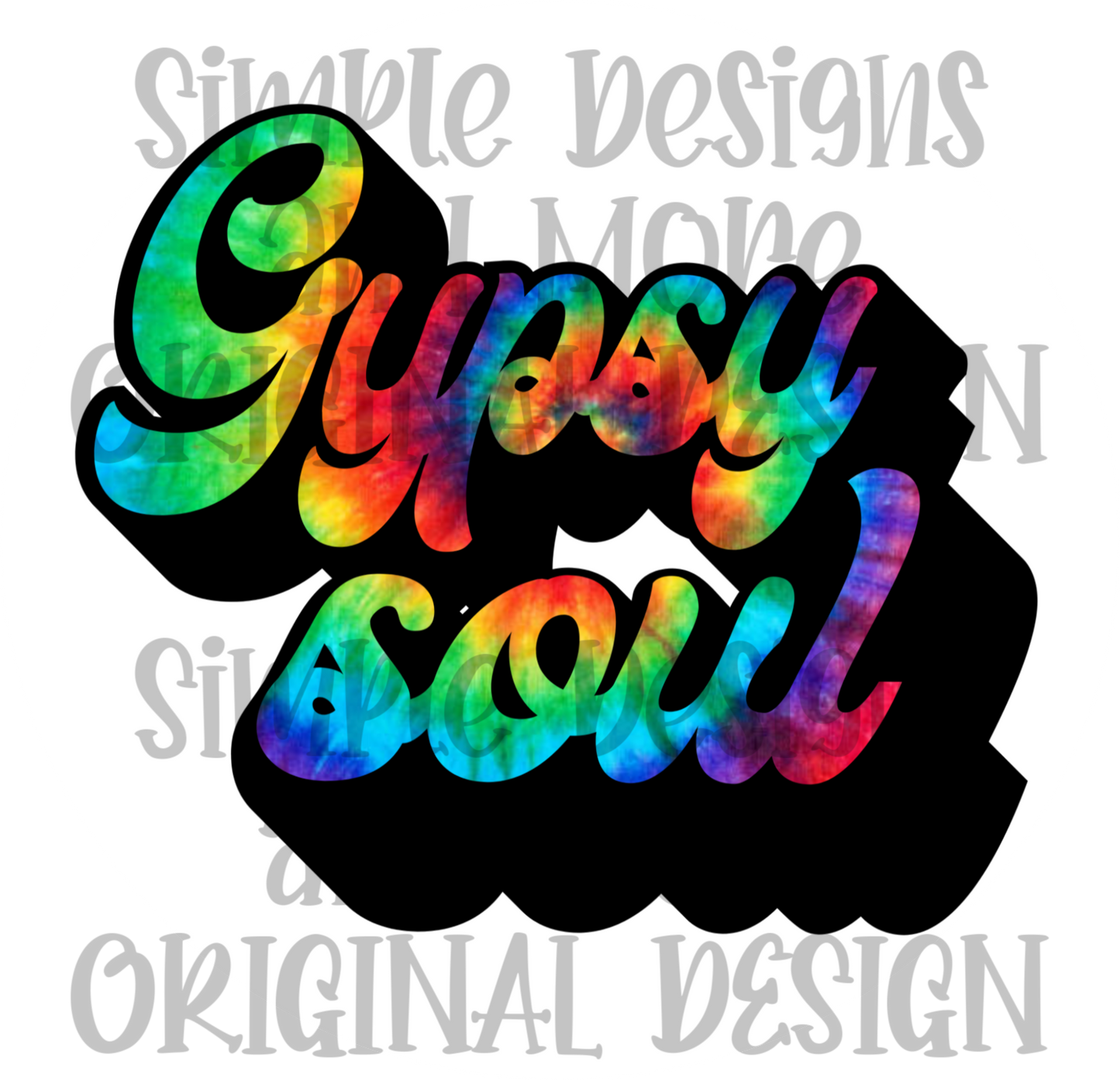 Gypsy Soul Tie-Dye Stickers