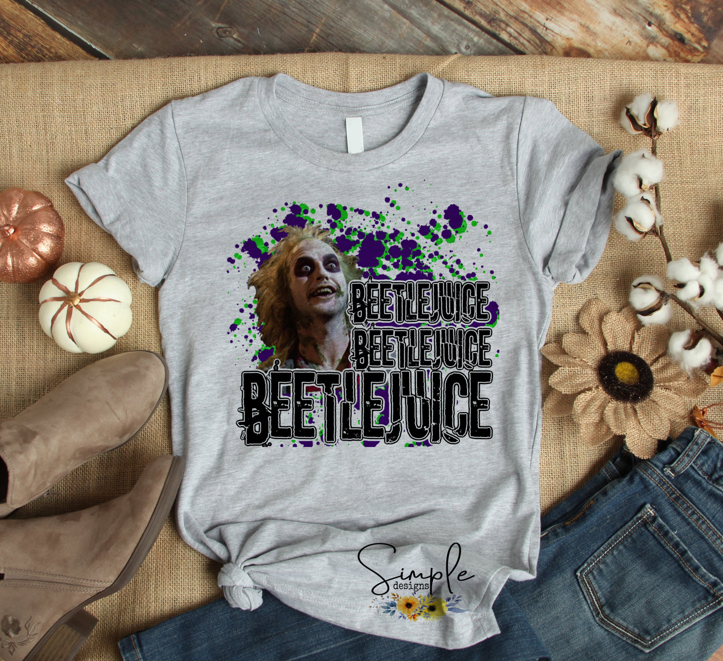 Beetle Juice Spatter Sublimation Heat Transfer Sheets