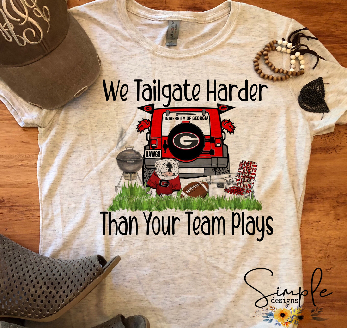 We Tailgate Harder Than Your Team Plays Go Dawgs, GA BULLDOGS Sublimation Heat Transfer Sheets