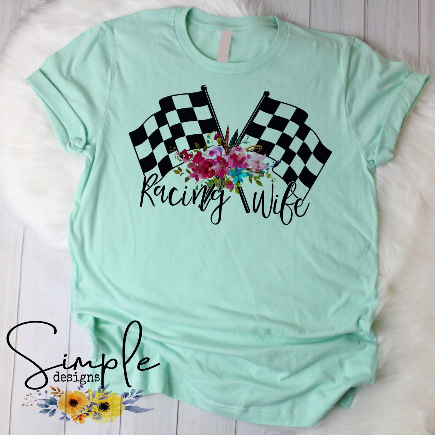 Racing Wife Sublimation Heat Transfer Sheets
