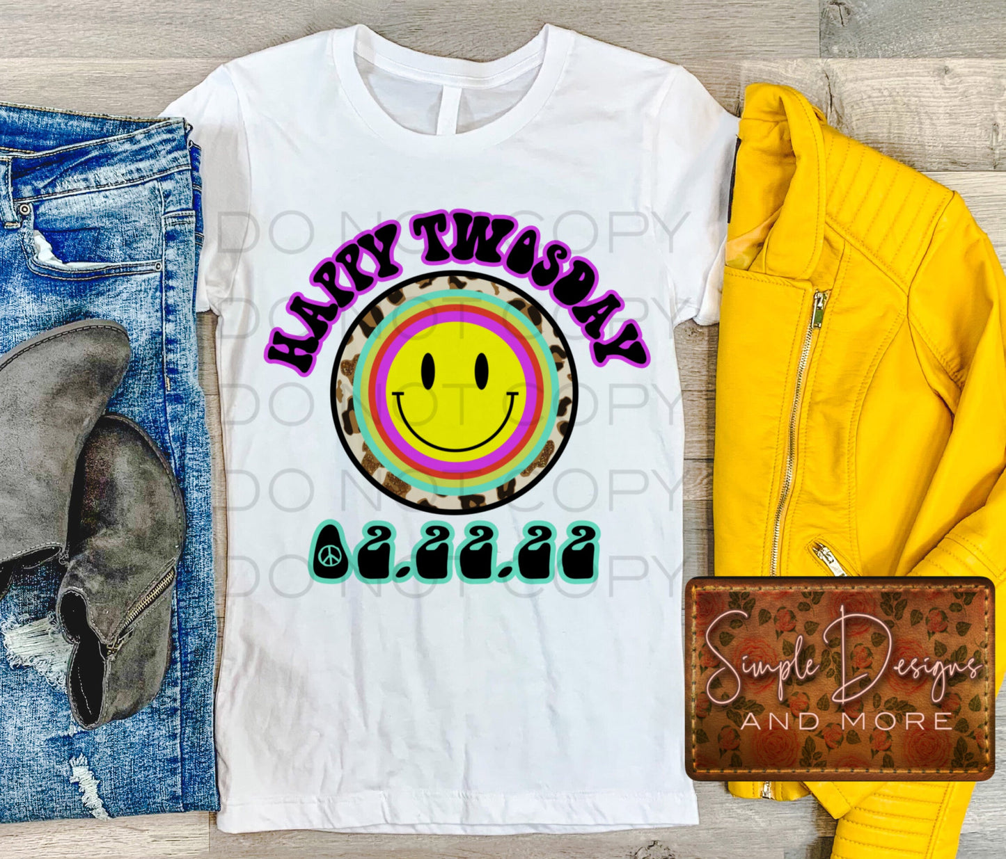 Happy TWOSDAY Sublimation Heat Transfer Sheets