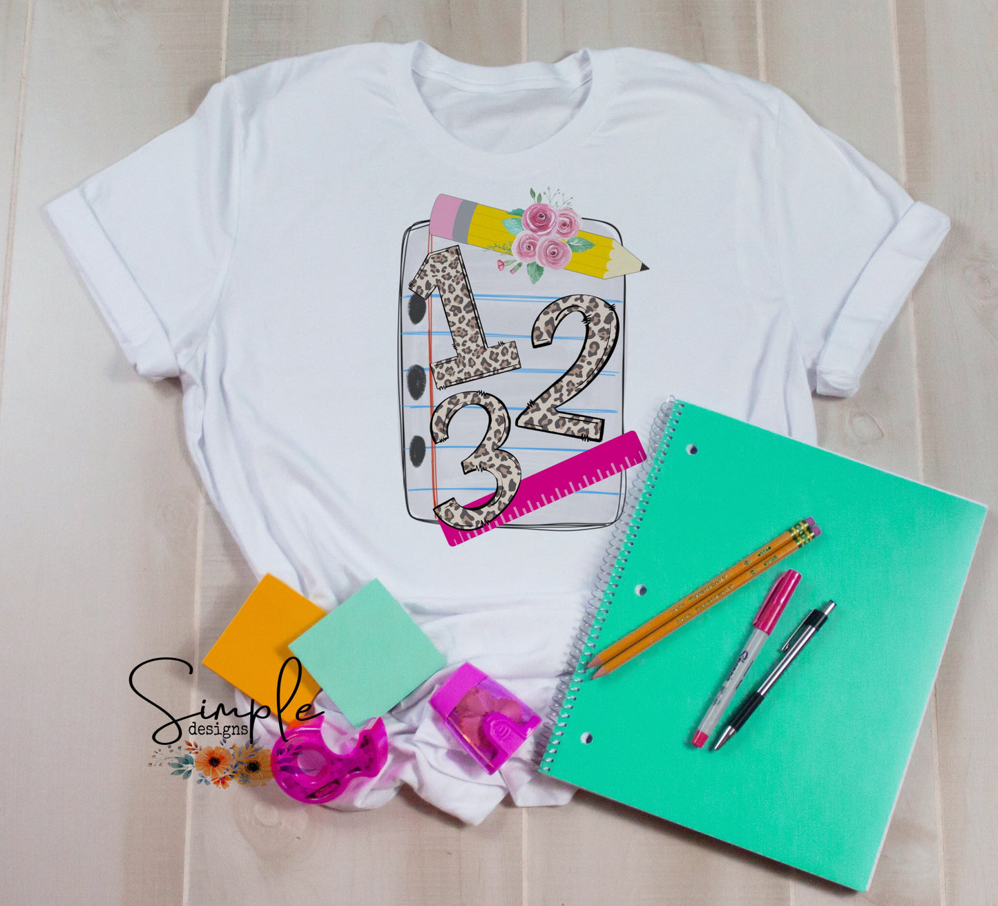 123 Back to School Sublimation Heat Transfer Sheets