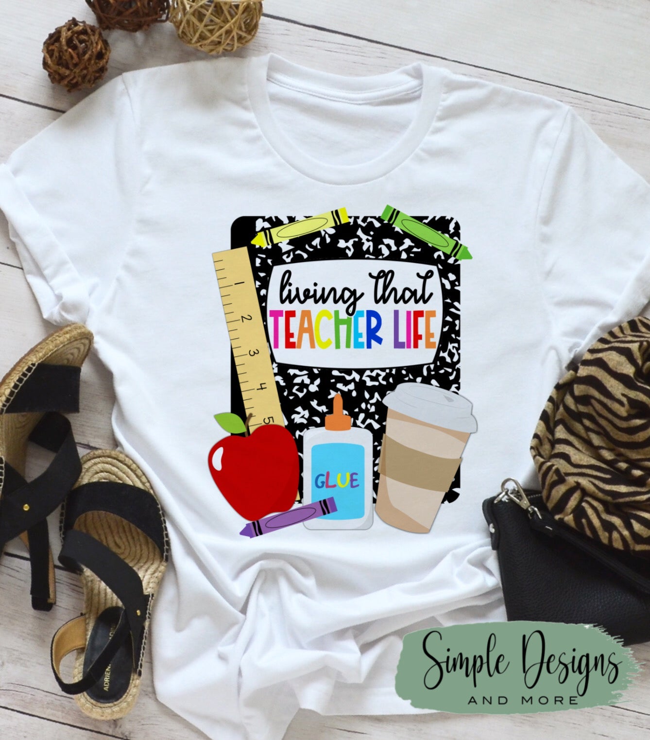 Living That Teacher Life Back to School Sublimation Heat Transfer Sheets