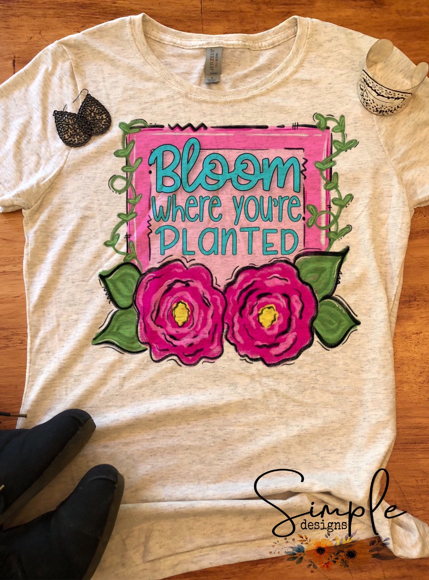 Bloom Where You’re Planted Sublimation Heat Transfer Sheet