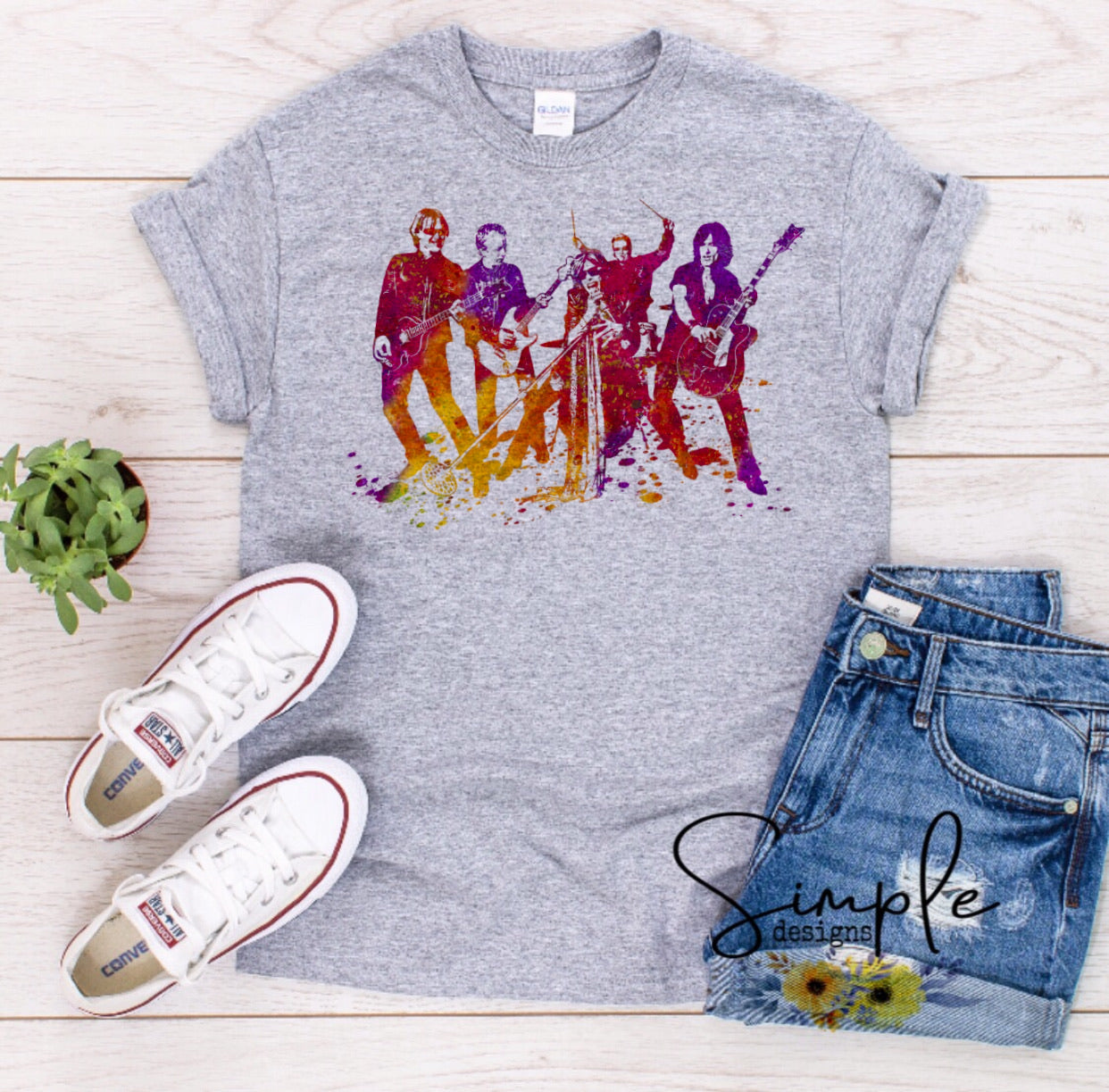 Colorful Aero Rock Band Sublimation Heat Transfer Sheets
