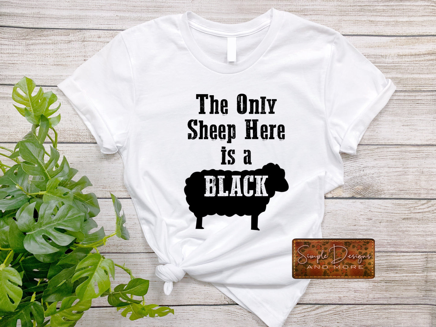 The Only Sheep Here is a Black Sheep Sublimation Heat Transfer Sheet