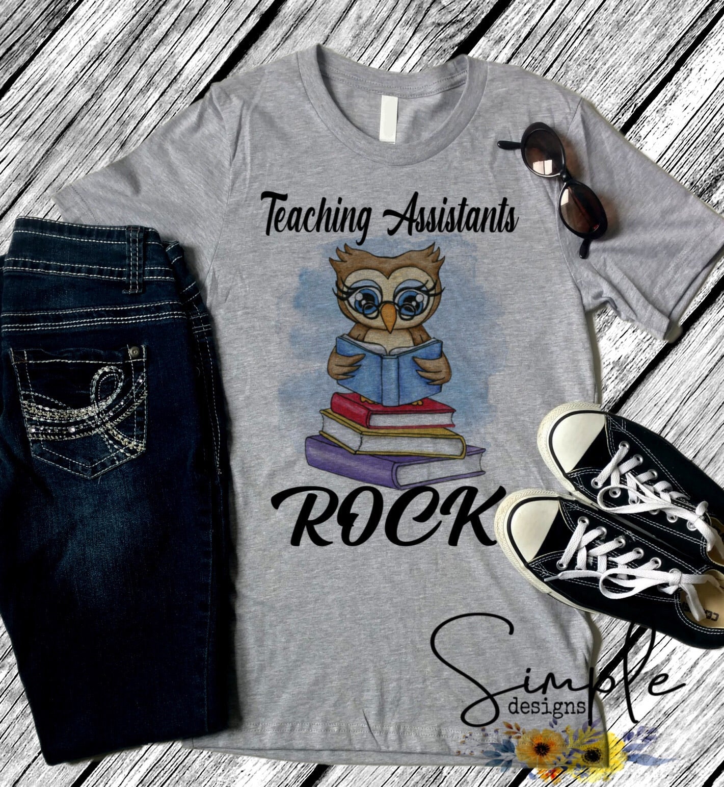 Teachers Assistants Rock Sublimation Heat Transfer Sheets