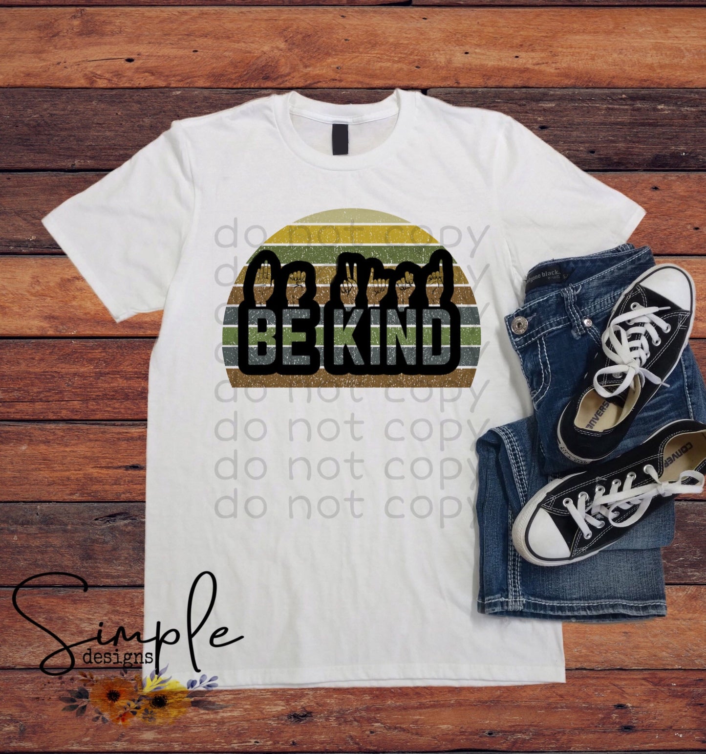 Be Kind Stripes Sublimation Heat Transfer Sheets