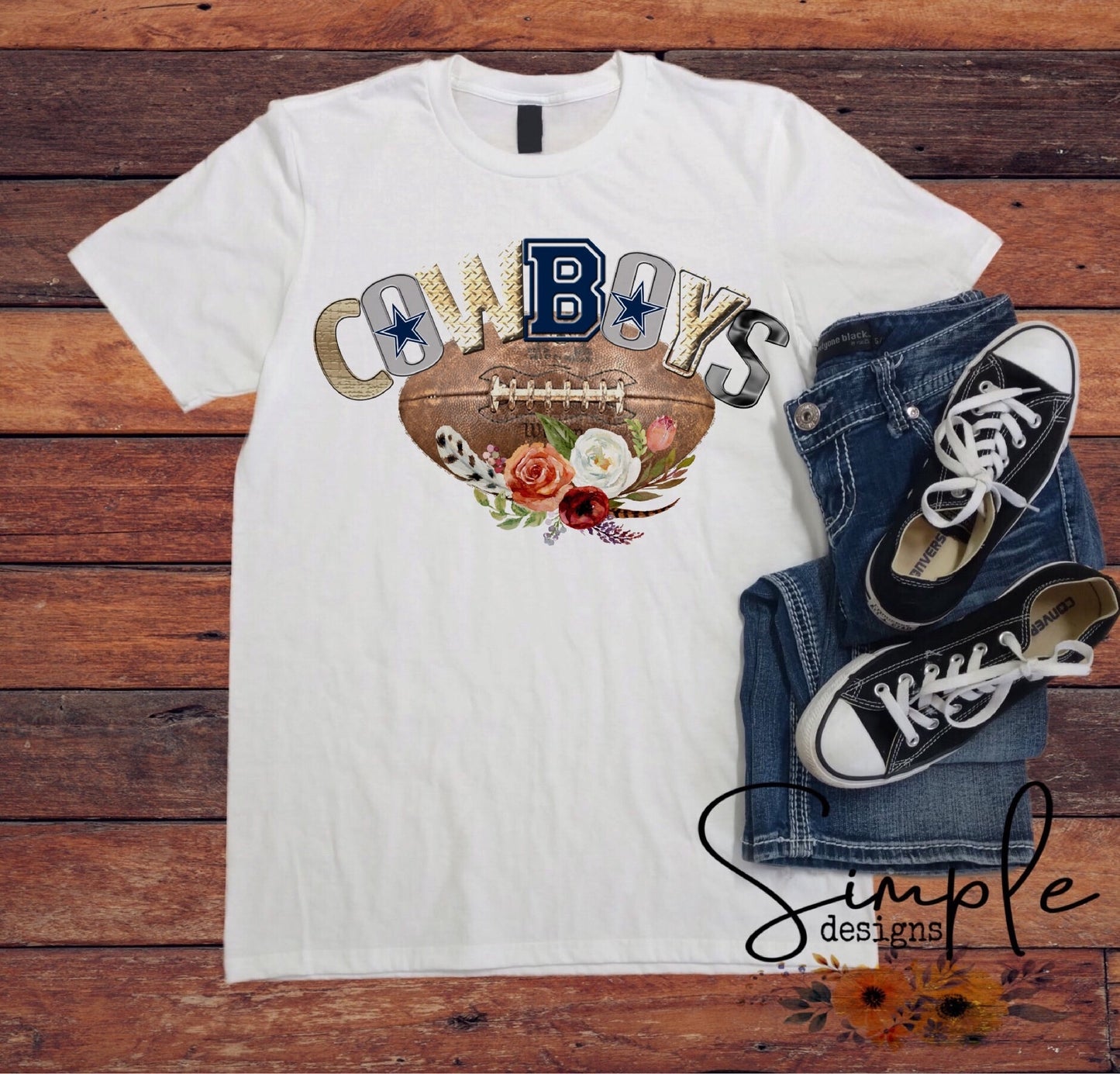 Cowboys w/ Flowers Sublimation Heat Transfer Sheet