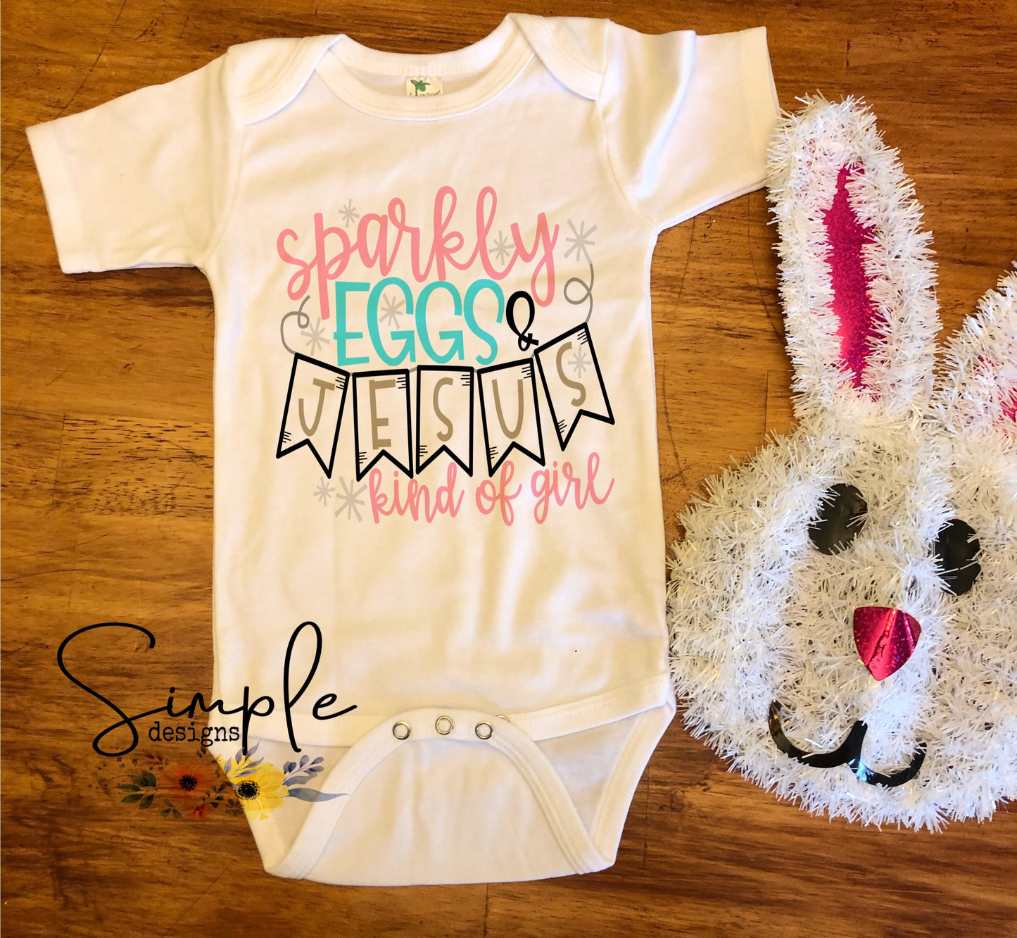 Sparkly Eggs and Jesus Kinda Girl Sublimation Heat Transfer Sheet
