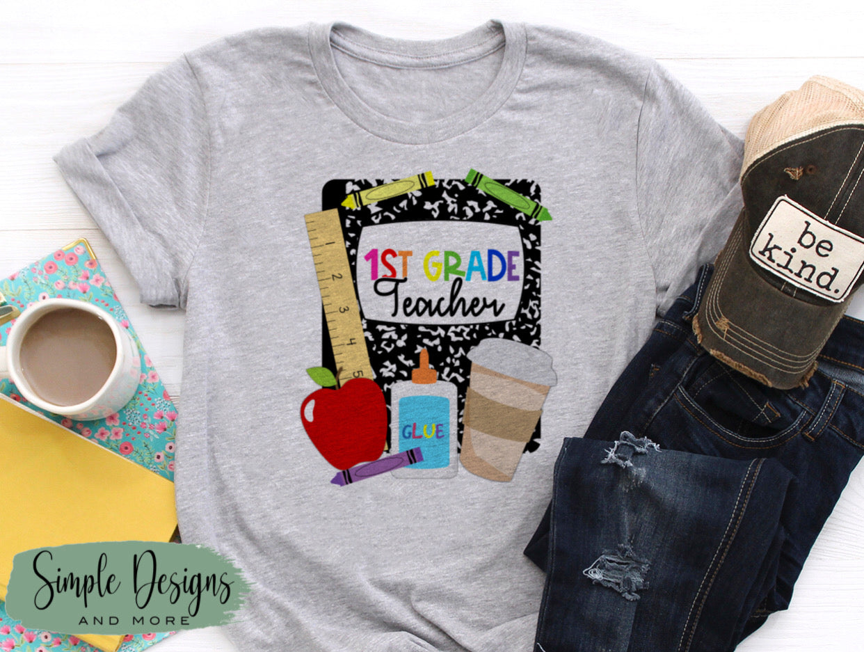 Teacher Custom Grade Back to School Sublimation Heat Transfer Sheets