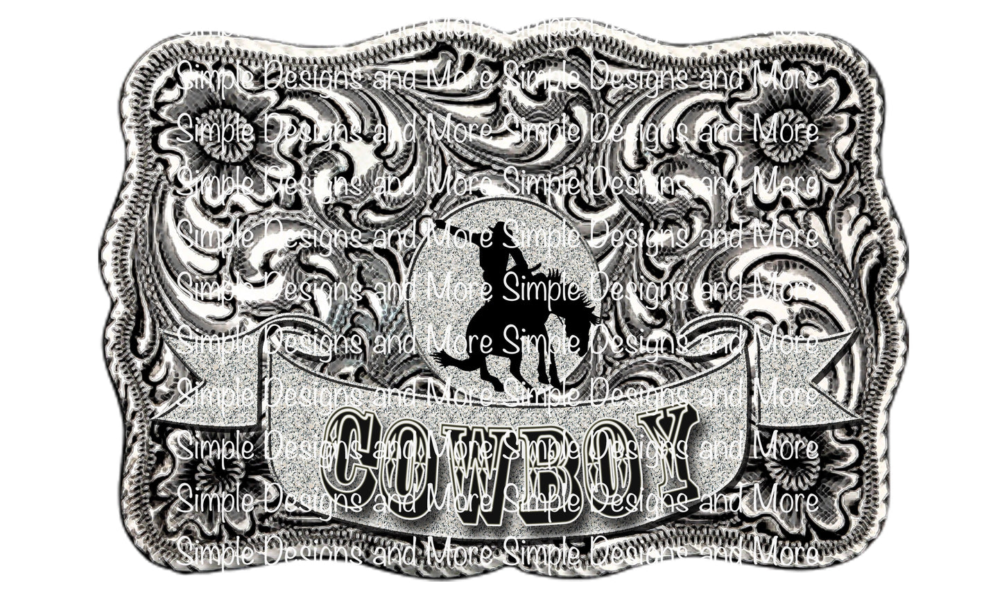 Cowboy Buckle Sublimation Heat Transfer Sheet