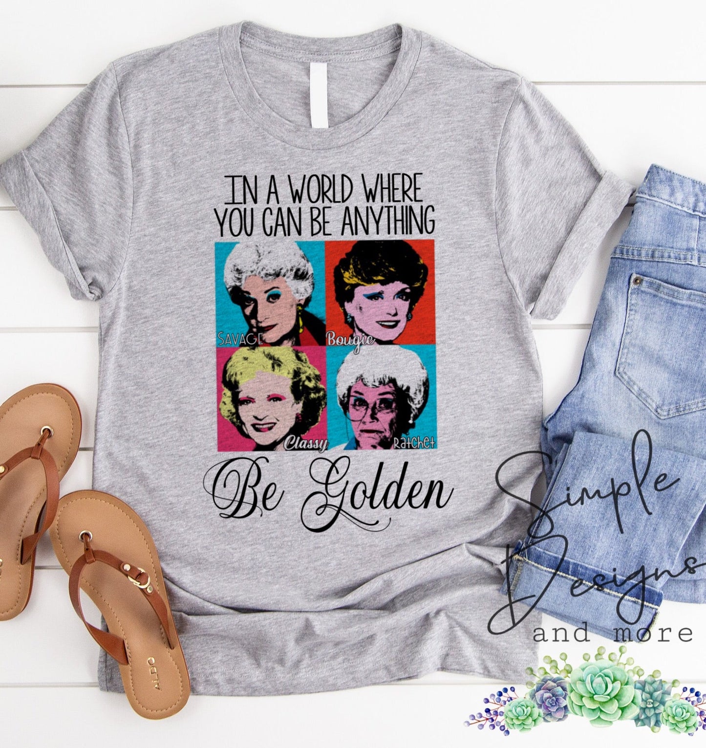 In a World Where You Can Be Anything Be Golden Sublimation Heat Transfer Sheets