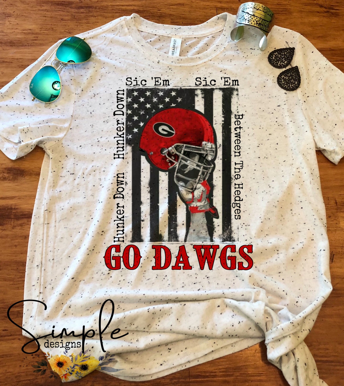 GA Bulldogs Football Sublimation Heat Transfer Sheets