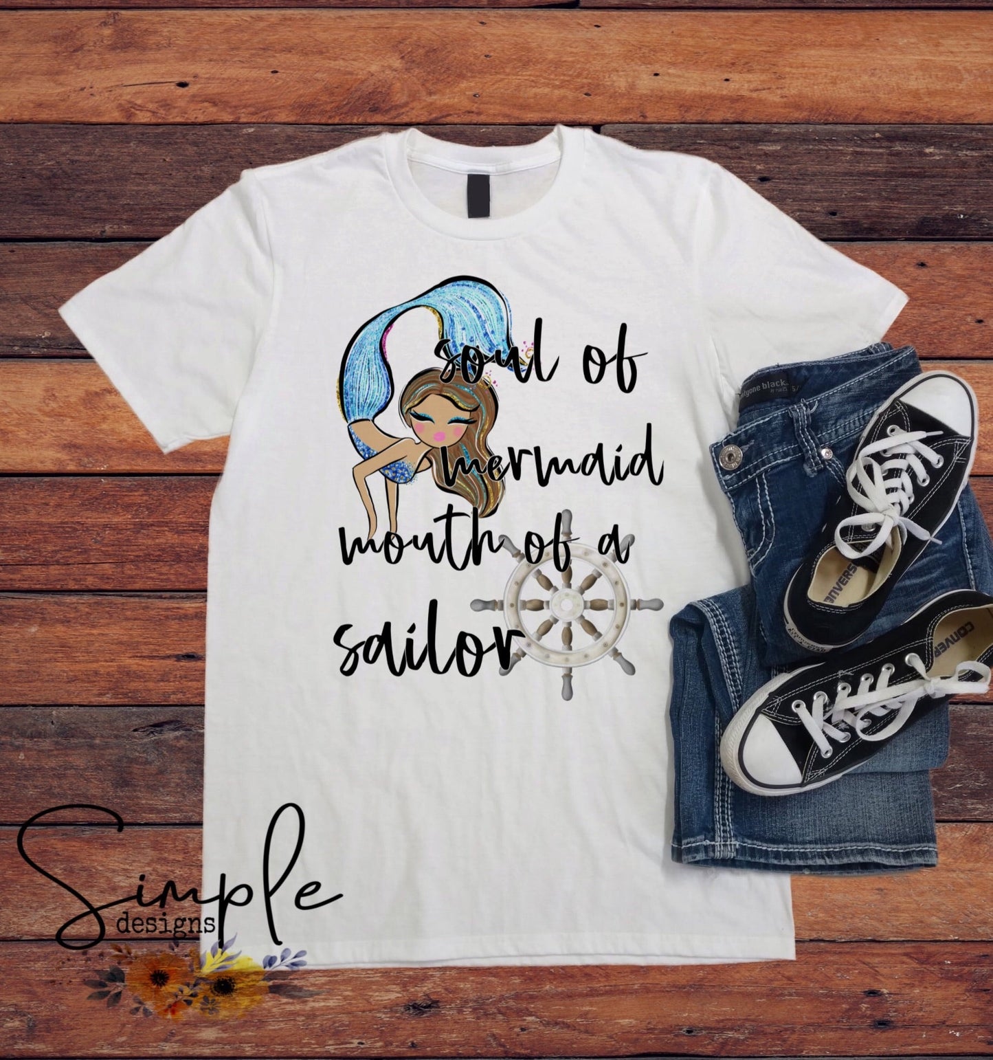 Soul of a Mermaid Mouth of a Sailor Sublimation Heat Transfer Sheets