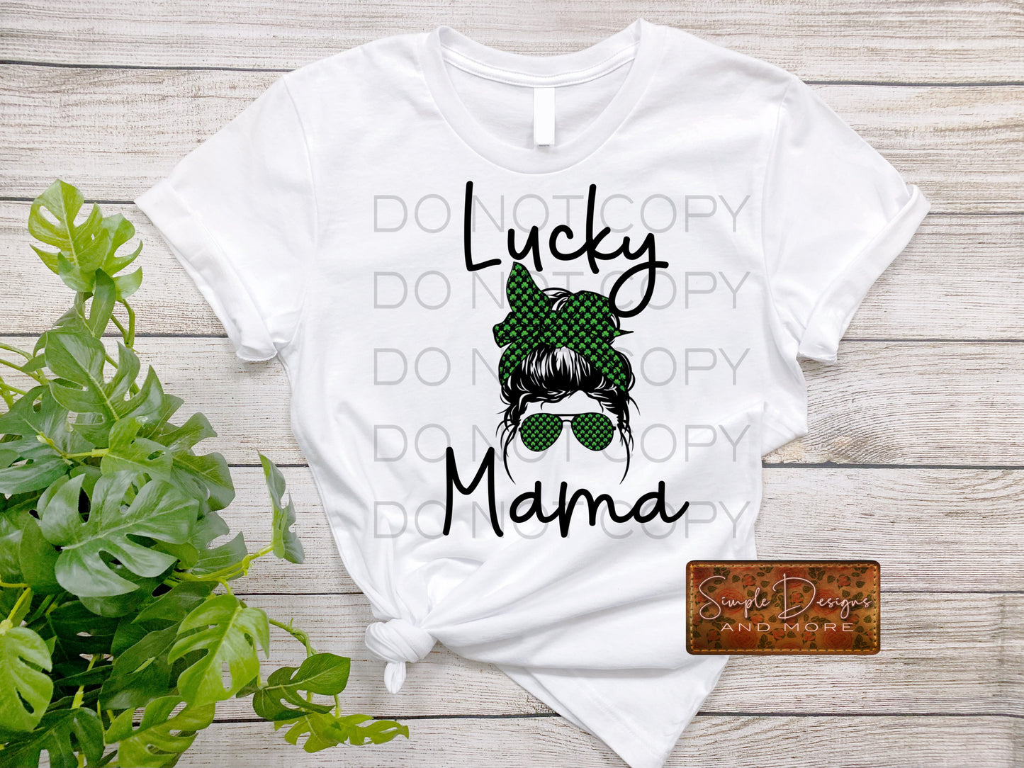 Lucky Mama Bunhair St Patrick’s Day Sublimation Heat Transfer Sheet