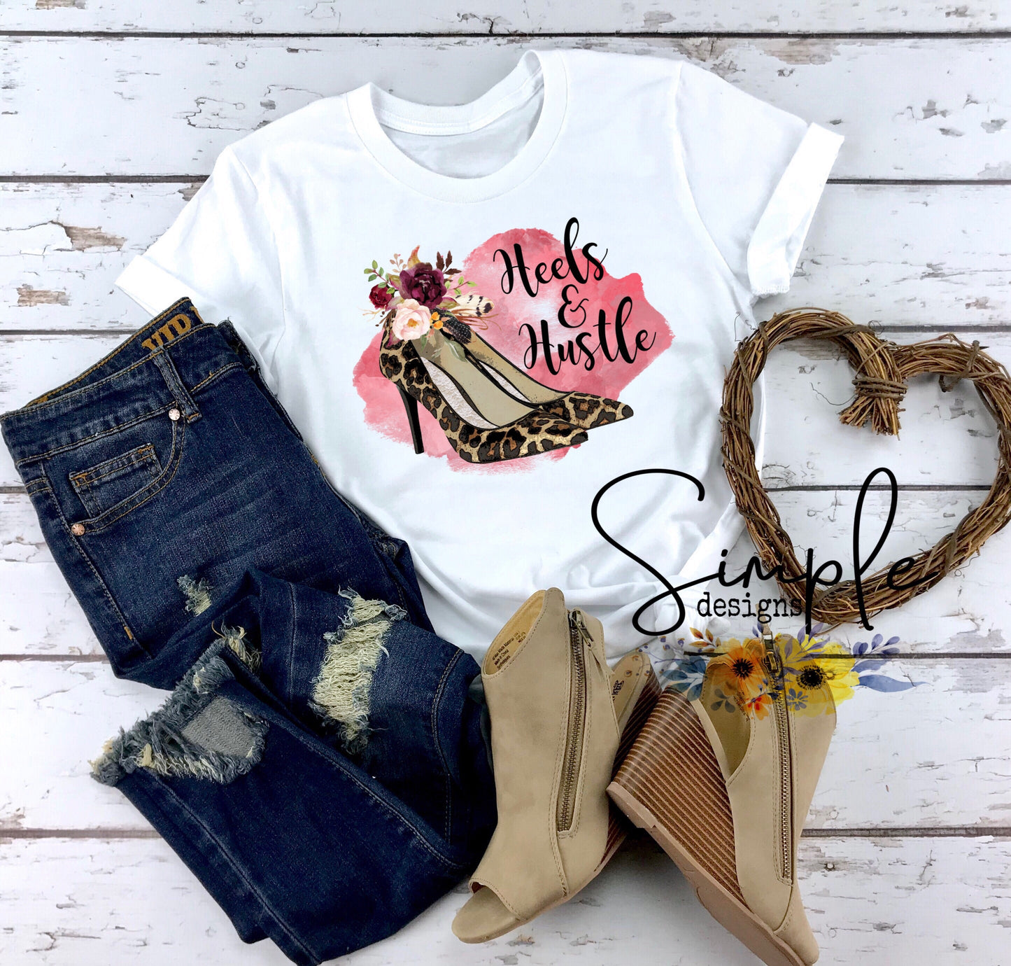 Heels and Hustle Sublimation Heat Transfer Sheet