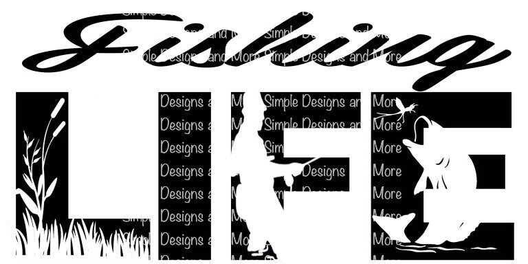 Fishing Life Sublimation Heat Transfer Sheets