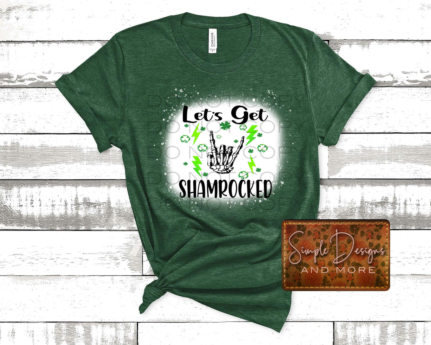 Let’s Get Shamrocked St Patrick’s Day Sublimation Heat Transfer Sheet