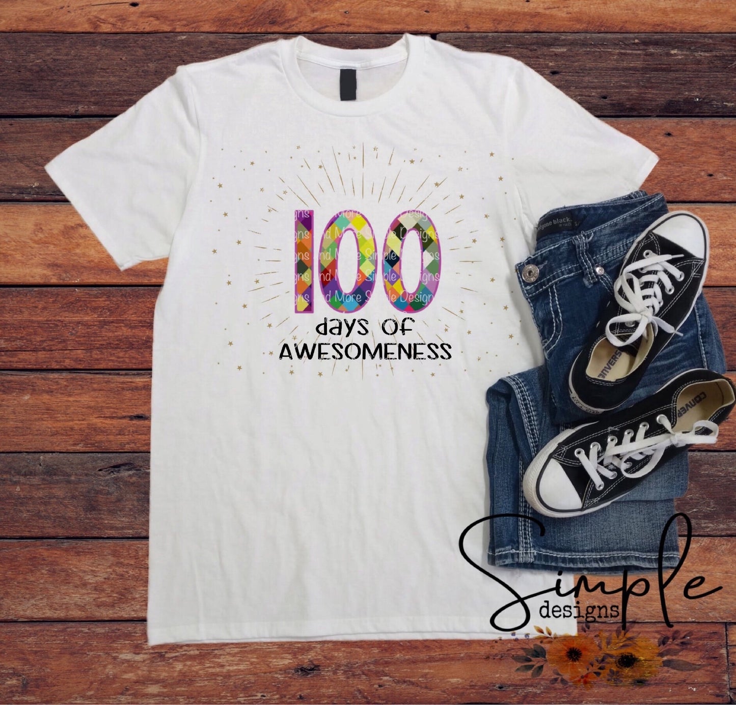 100 Days of School Sublimation Heat Transfer Sheet