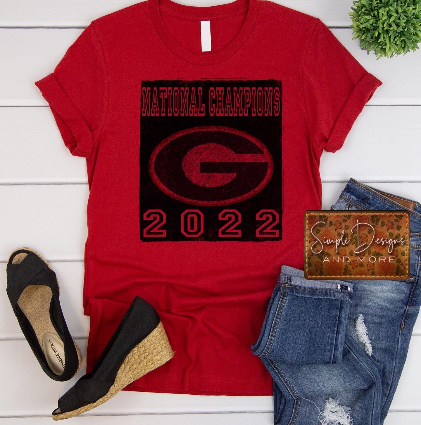 National Champs 2022 GA Bulldogs Football Sublimation Heat Transfer Sheets