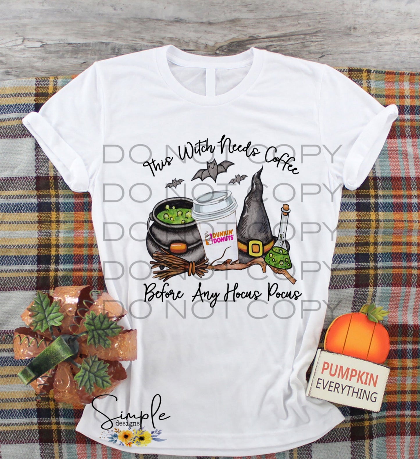 This Witch Needs Coffee Sublimation Heat Transfer Sheets