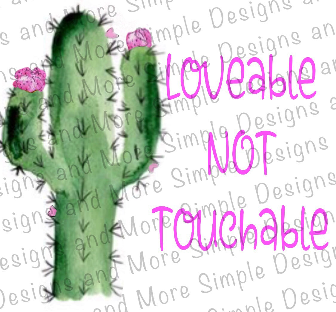 Loveable Not Touchable Valentine’s Day Sublimation Heat Transfer Sheets