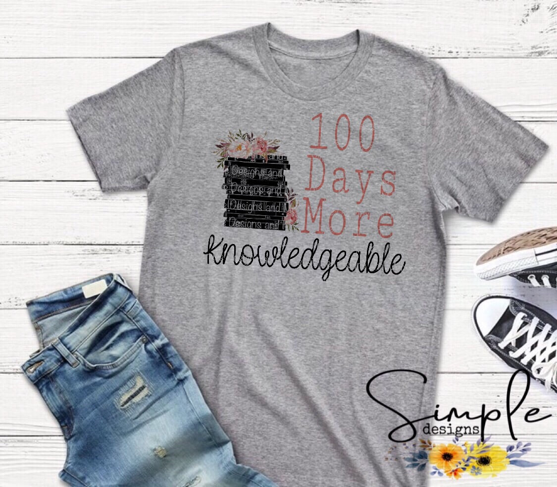 More Knowledgeable 100 Days of School Sublimation Heat Transfer Sheet