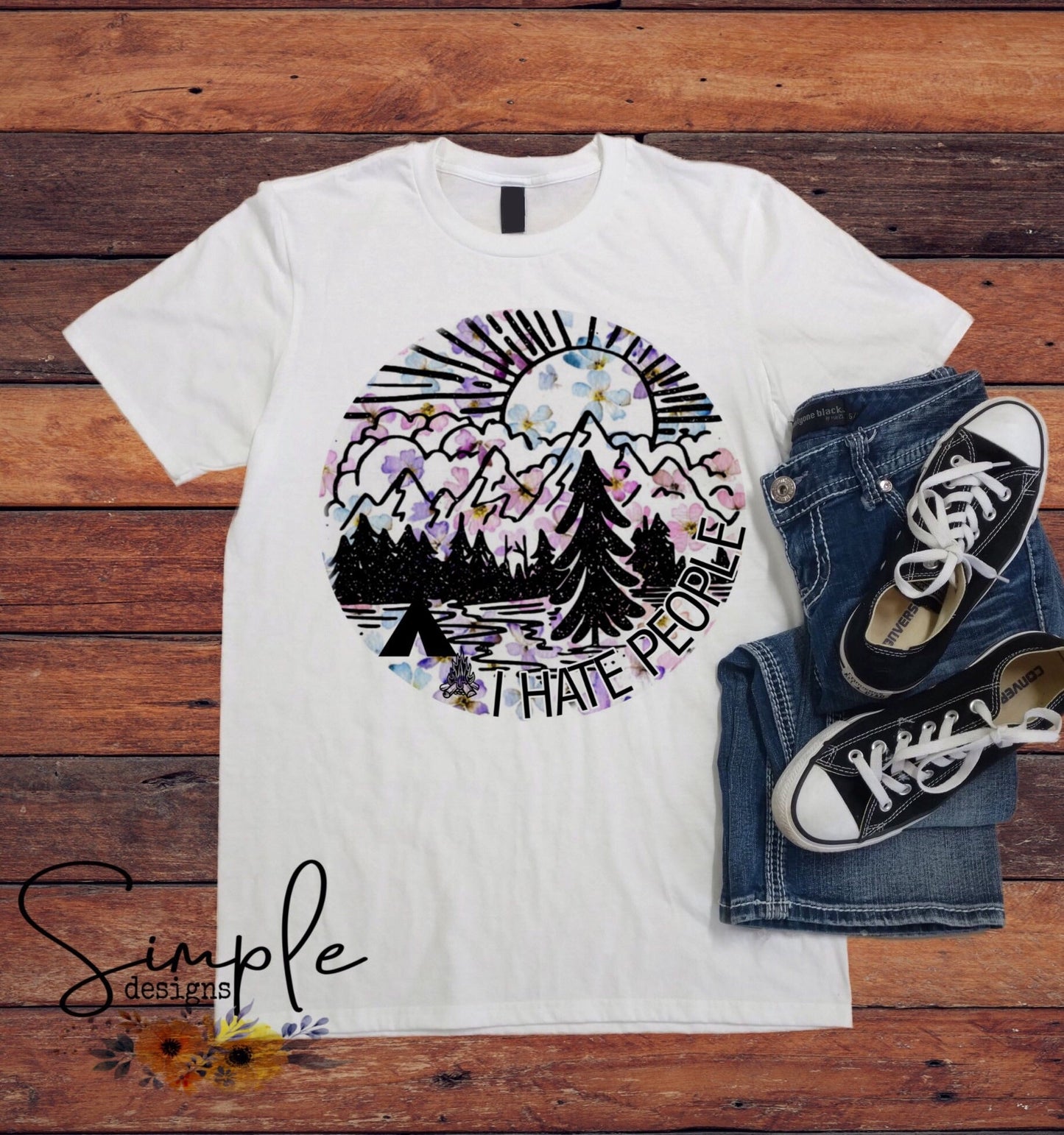 I Hate People Color Sublimation Heat Transfer Sheet