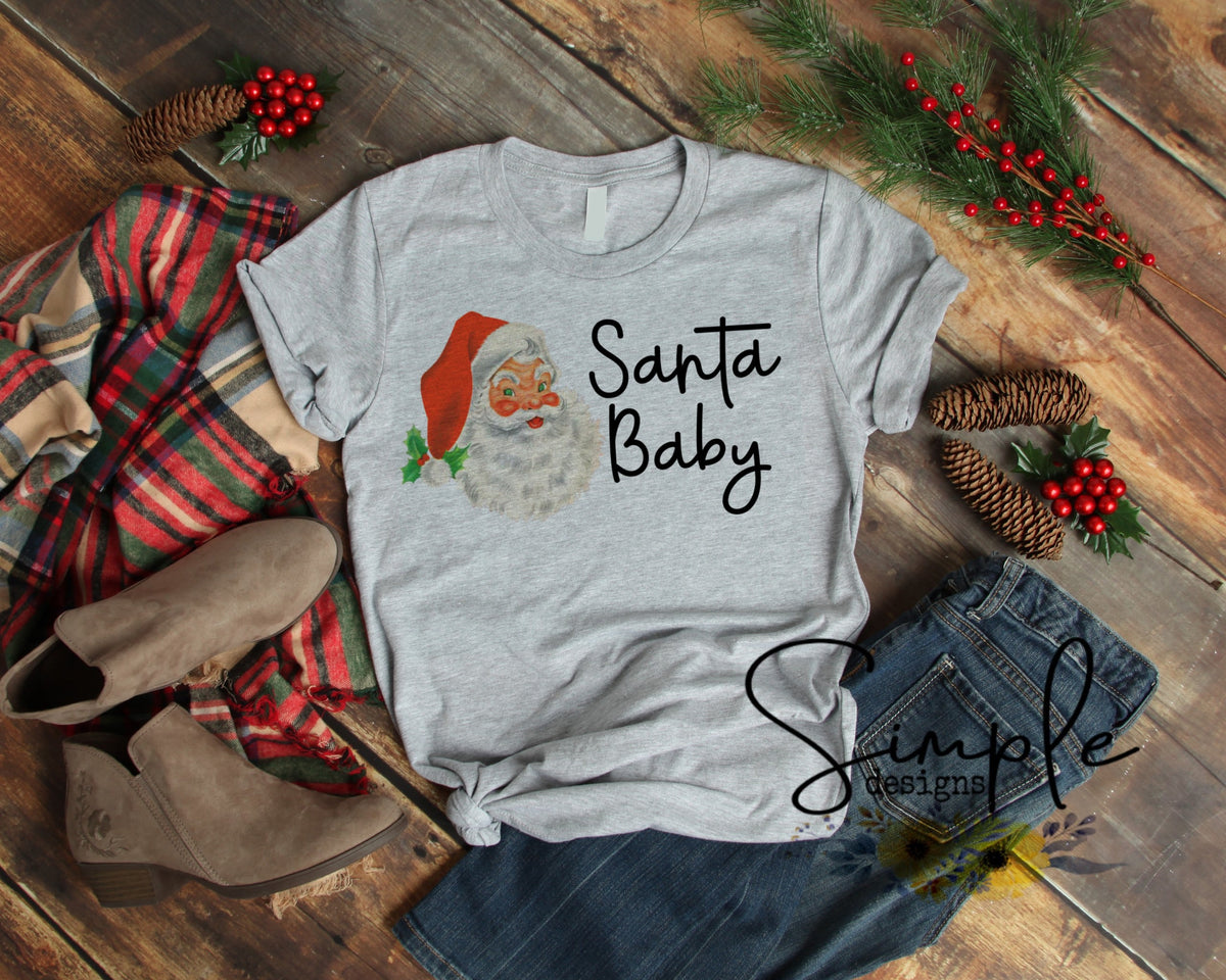 Santa Baby Face Sublimation Heat Transfer Sheet