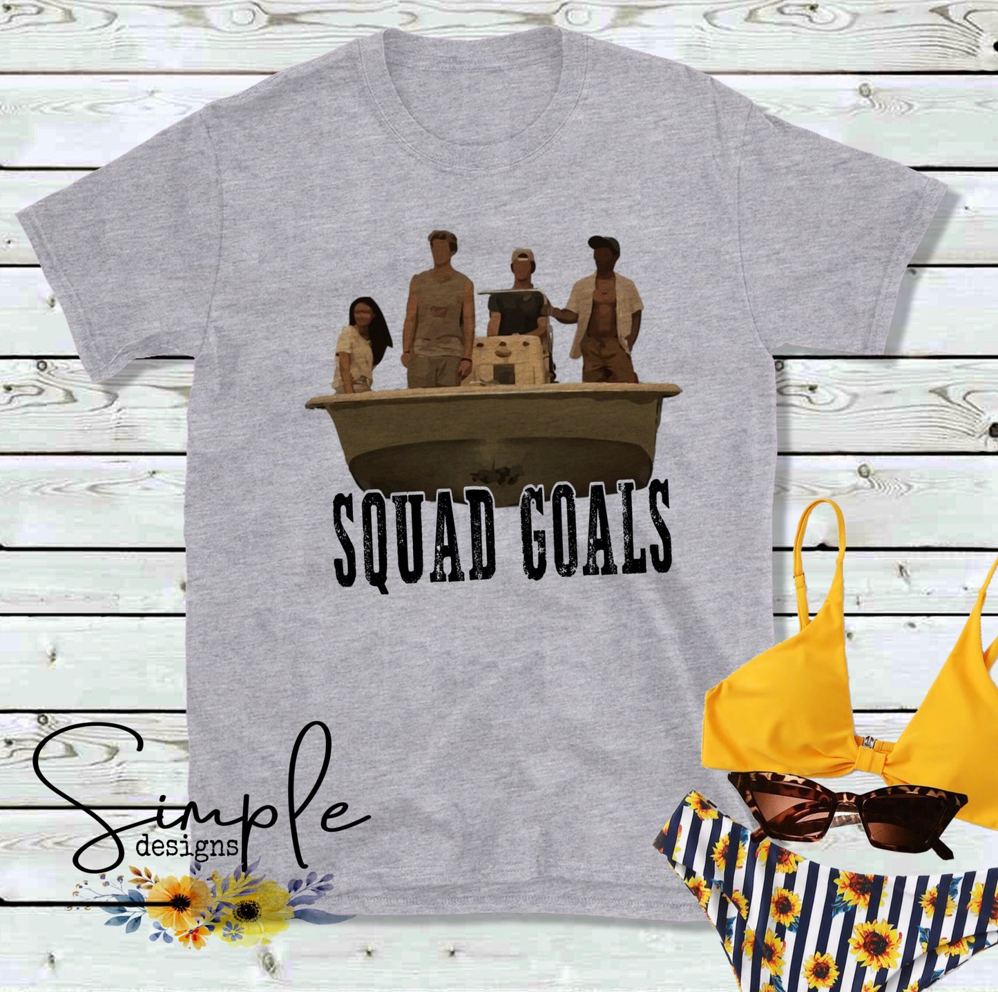 Squad Goals Outer Banks Crew Sublimation Heat Transfer Sheet