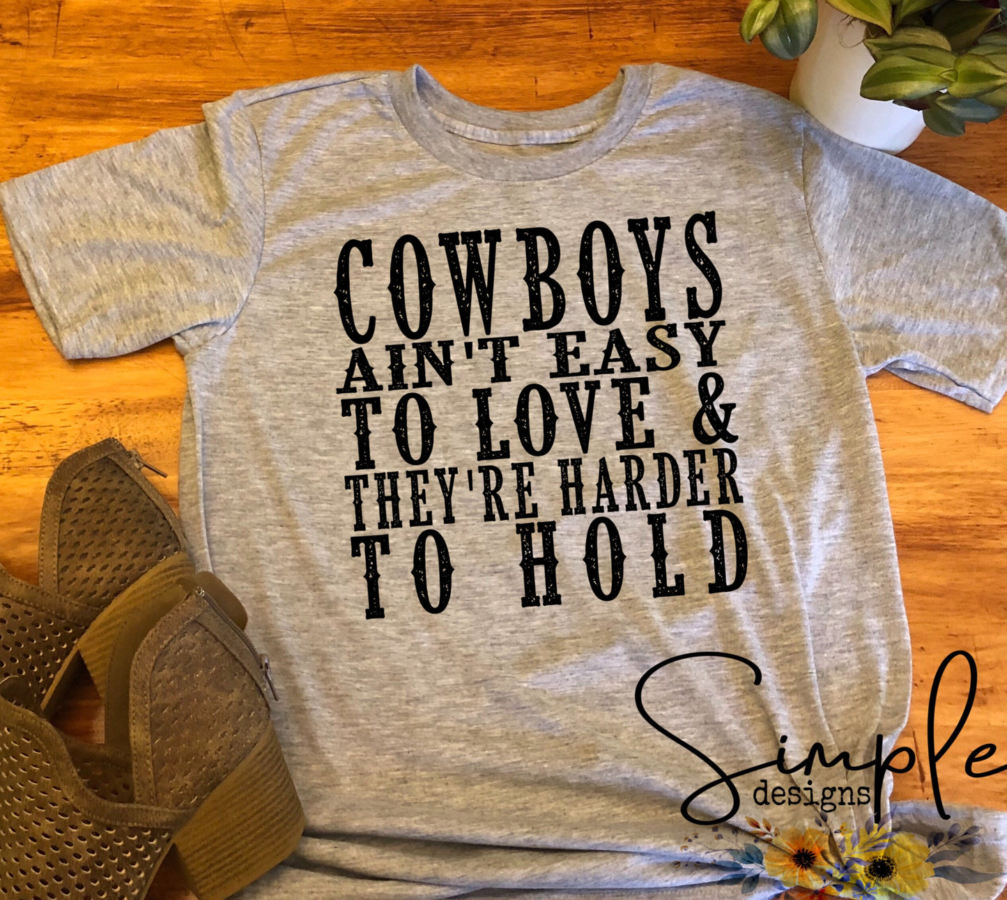 Cowboys Ain’t Easy to Love Sublimation Heat Transfer Sheets