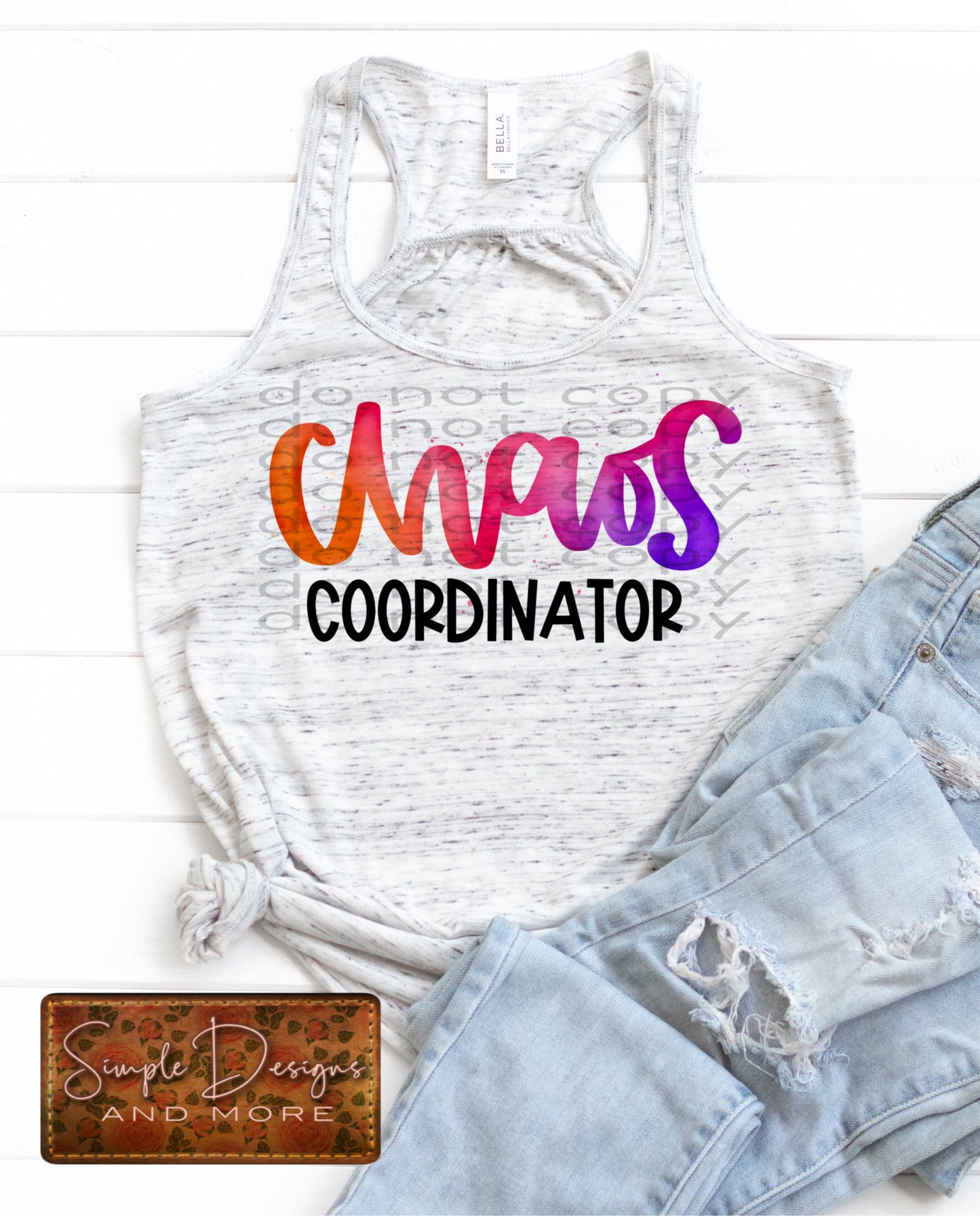 Chaos Coordinator Watercolor Sublimation Heat Transfer Sheets