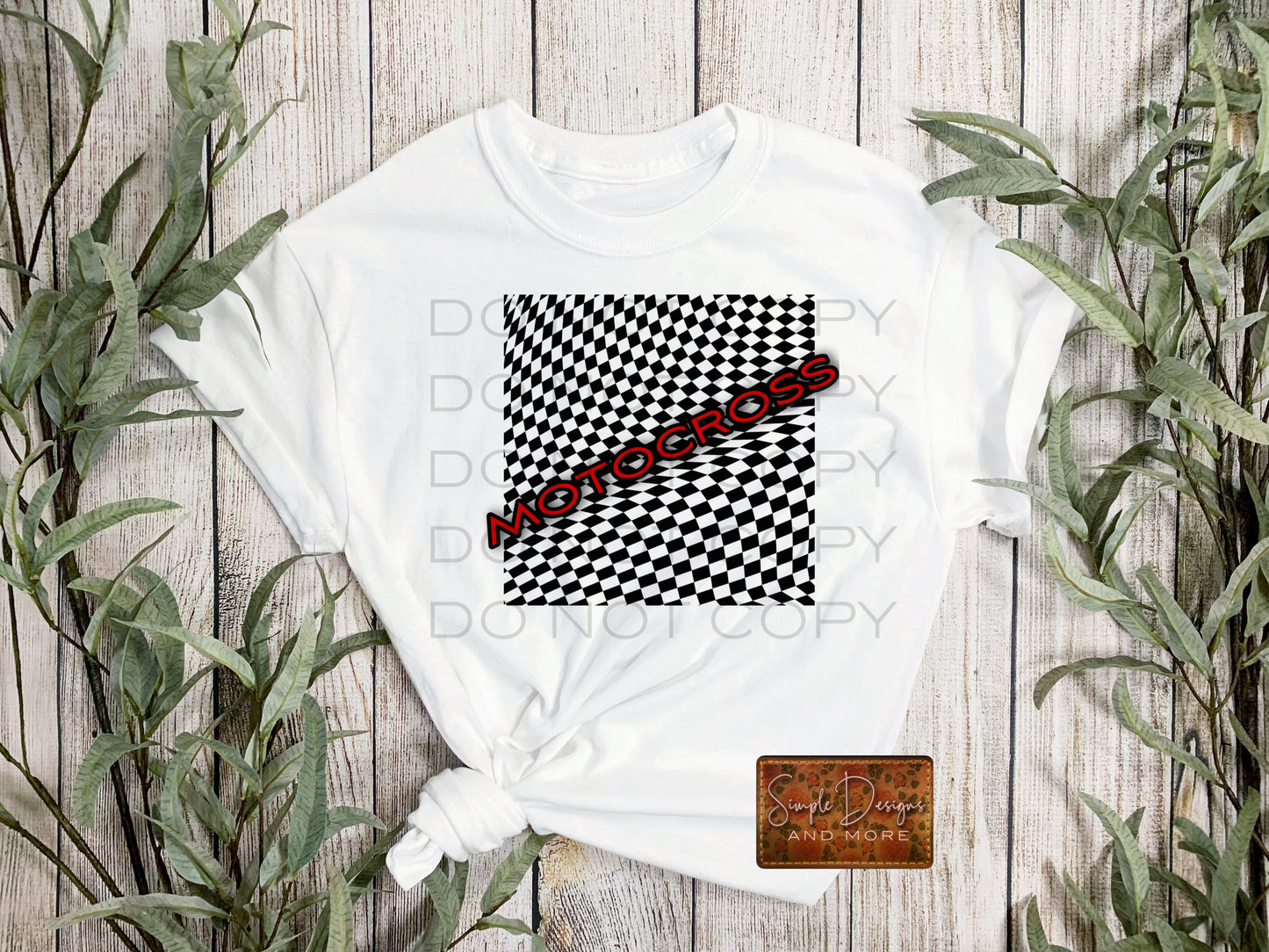 Motocross Checkerboard Sublimation Heat Transfer Sheet