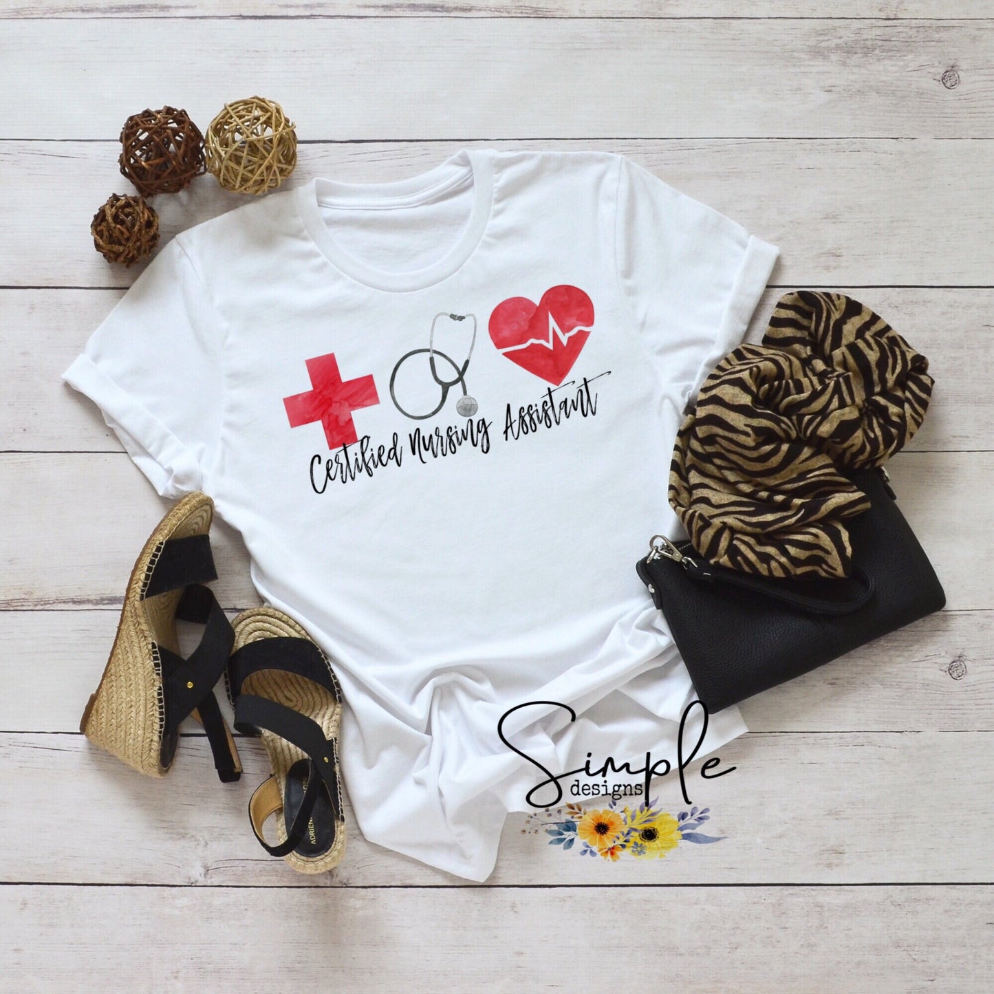 Certified Nursing Assistant Sublimation Heat Transfer Sheets