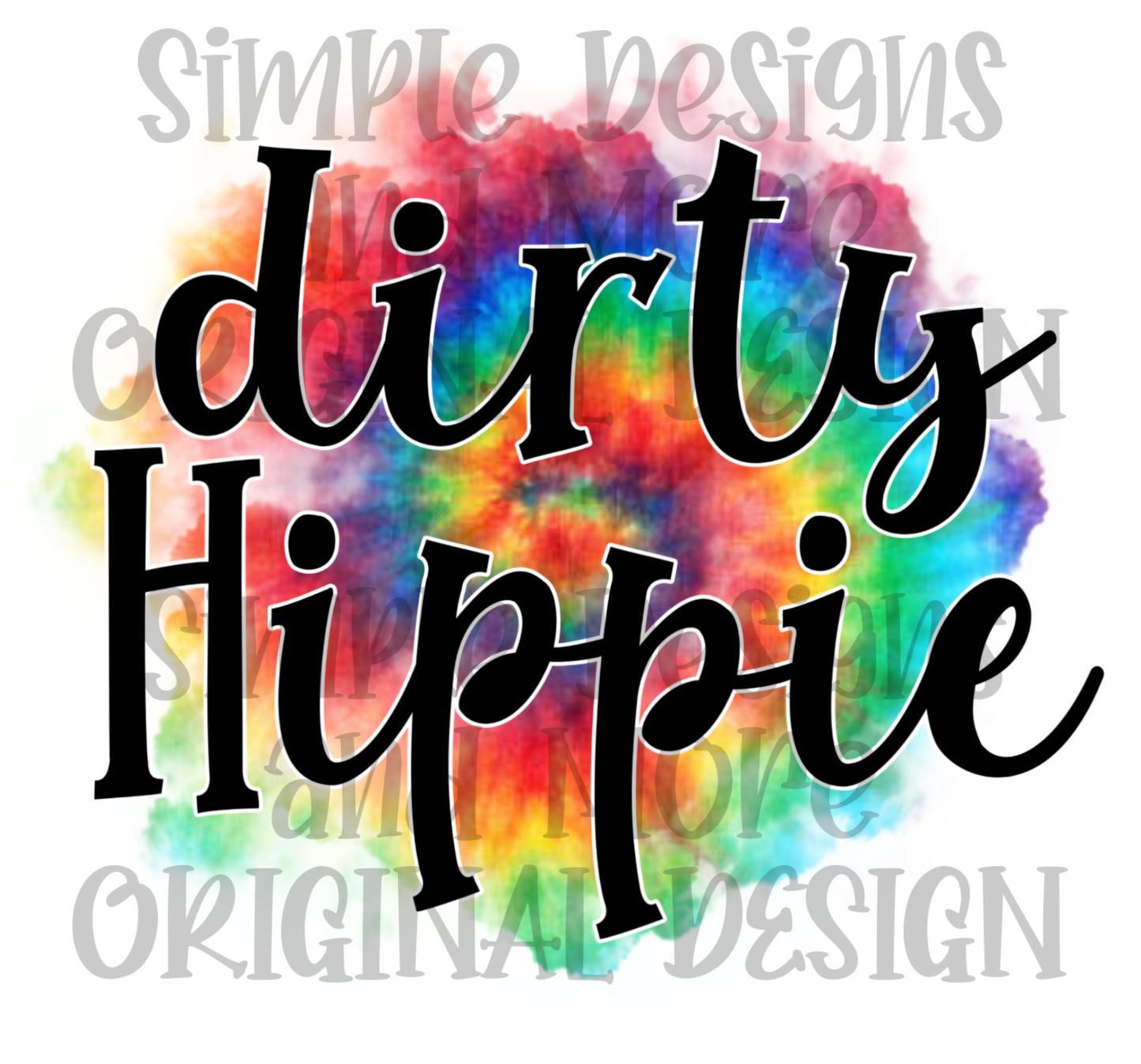 Dirty Hippie Tie-dye Stickers