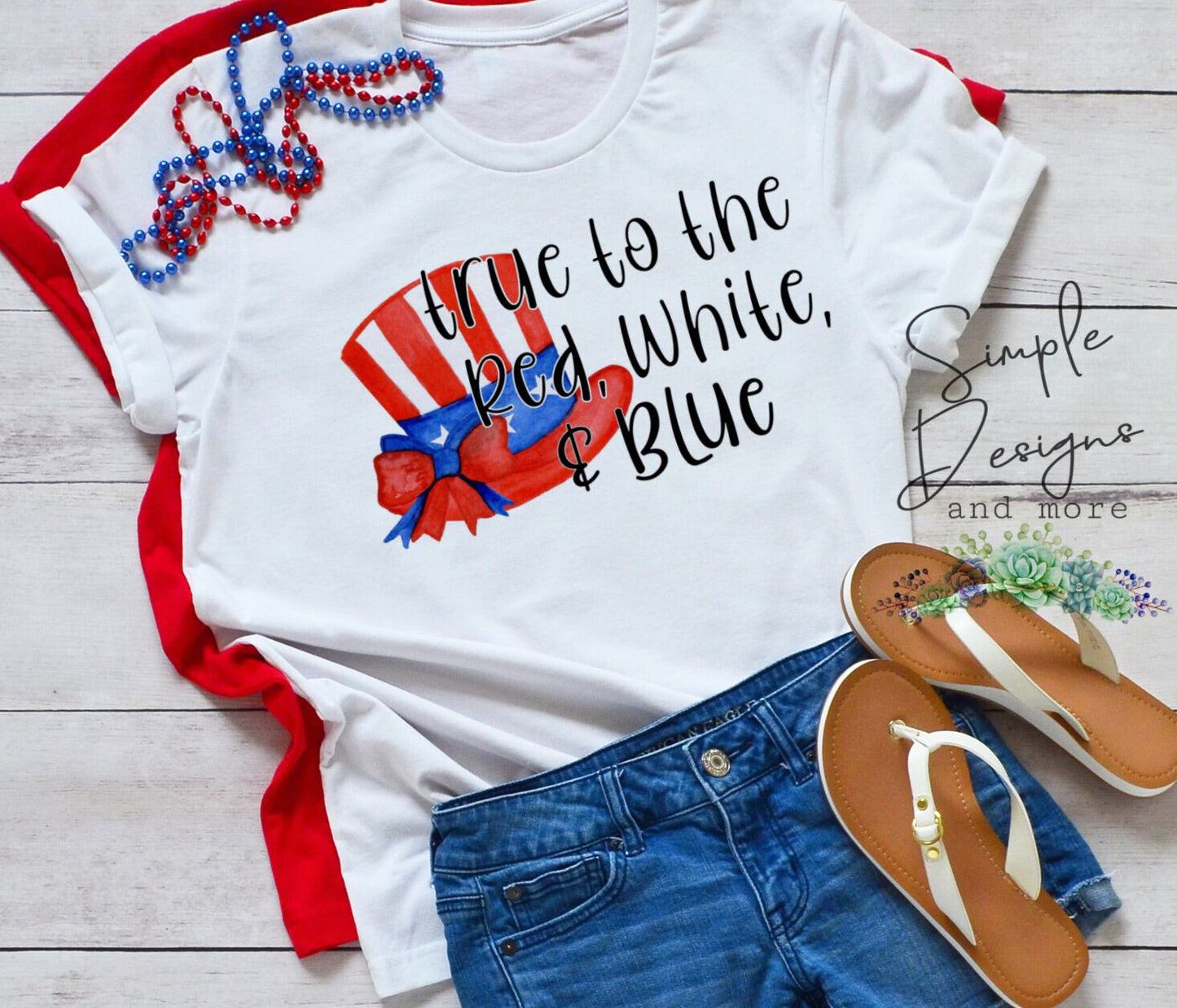 True to the Red White and Blue Sublimation Heat Transfer Sheets