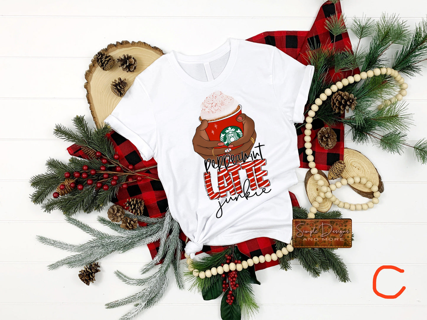 Peppermint Latte Junkie Sublimation Heat Transfer Sheets