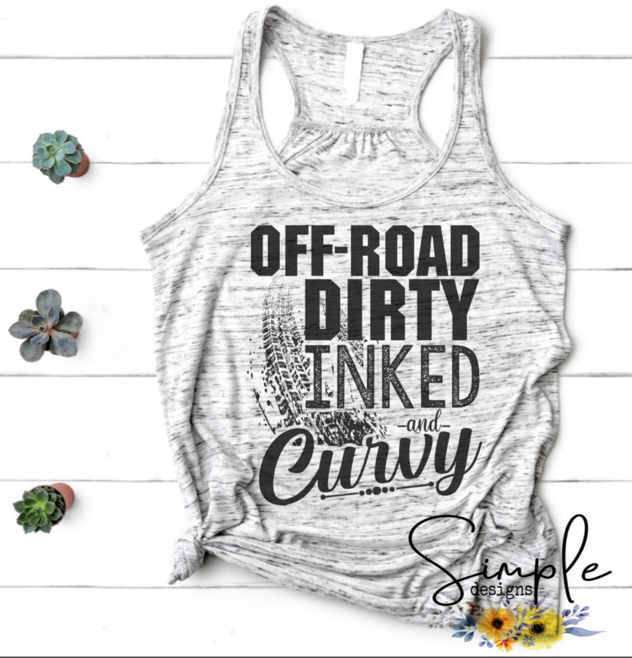 Off Road Dirty Inked and Curvy Sublimation Heat Transfer Sheets