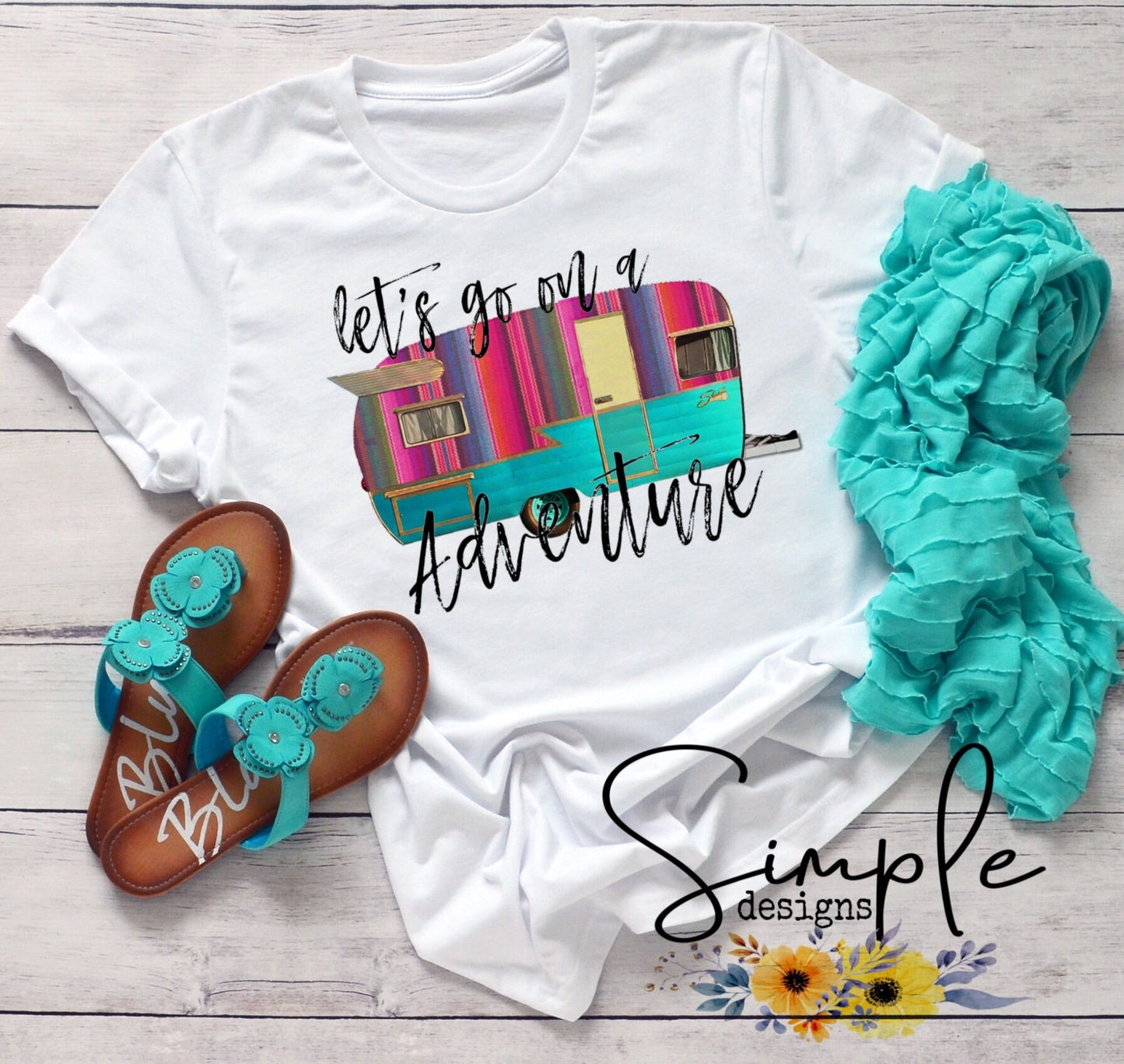 Let’s Go on an Adventure Sublimation Heat Transfer Sheets