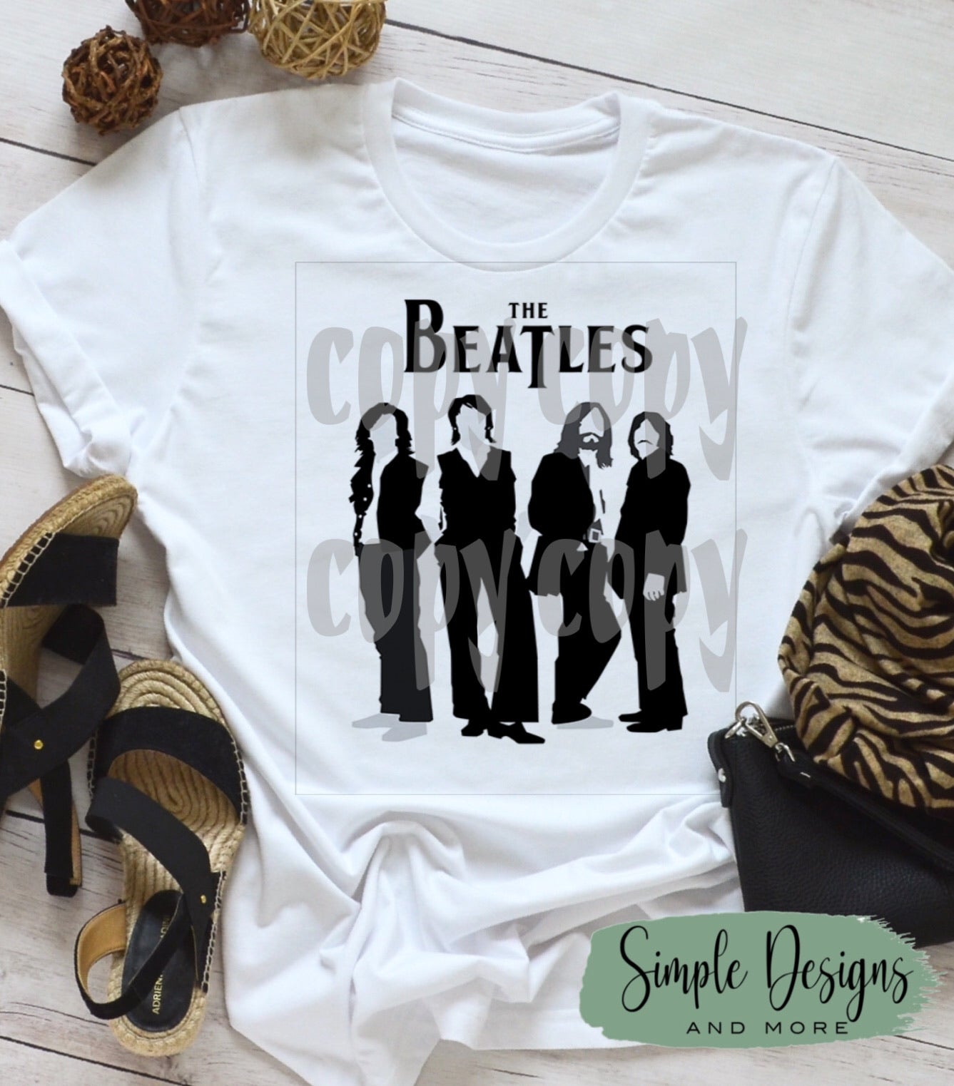 The Beatles Standing Sublimation Heat Transfer Sheets