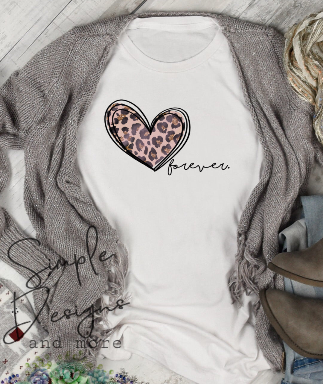 Heart Forever Sublimation Heat Transfer Sheet