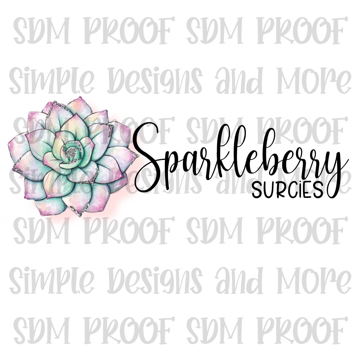 Sparkleberry Watermark Sublimation Heat Transfer Sheet