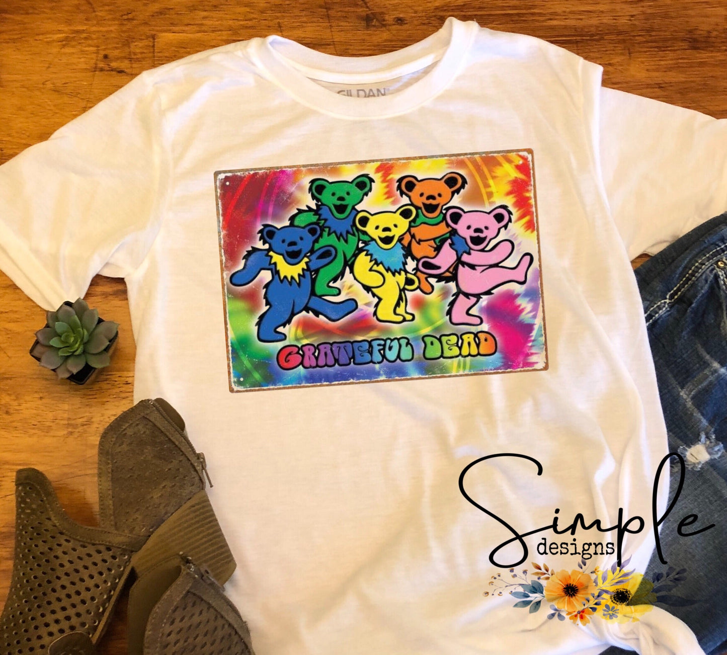 Grateful Dead Bears Sublimation Heat Transfer Sheets