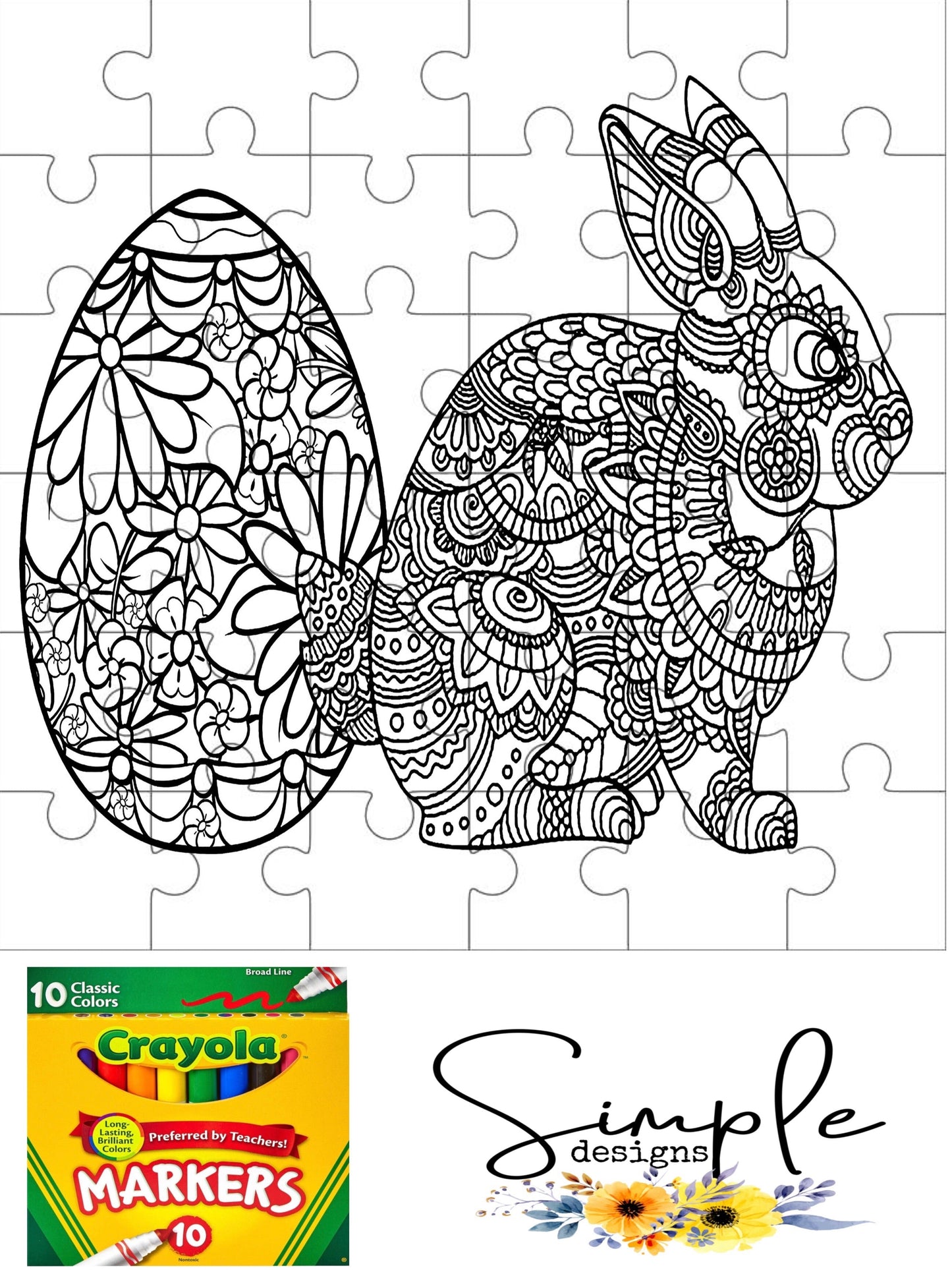 Bunny and Egg Sublimation Heat Transfer Sheet