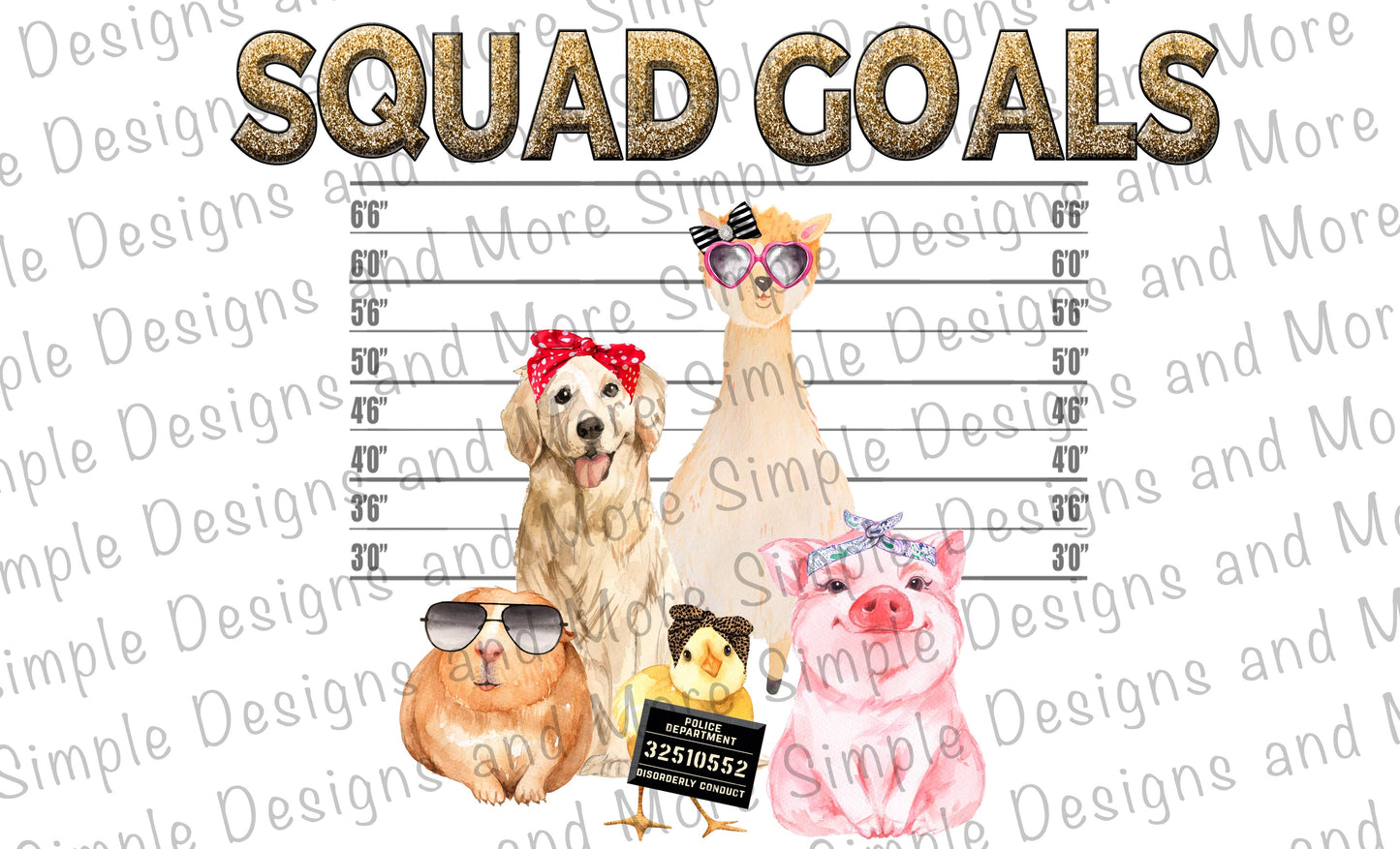 Squad Goals Sublimation Heat Transfer Sheet