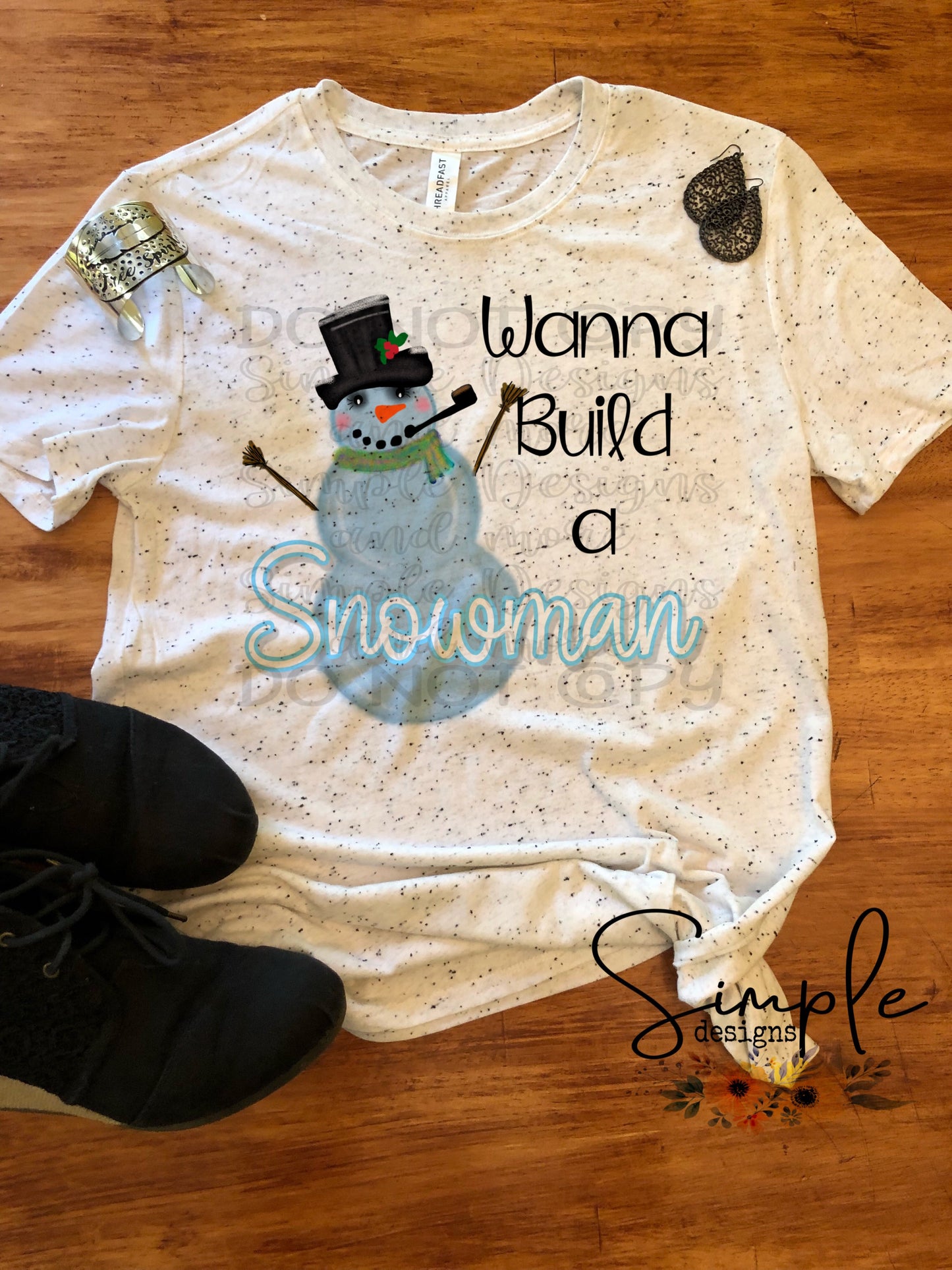 Wanna Build a Snowman Sublimation Heat Transfer Sheet