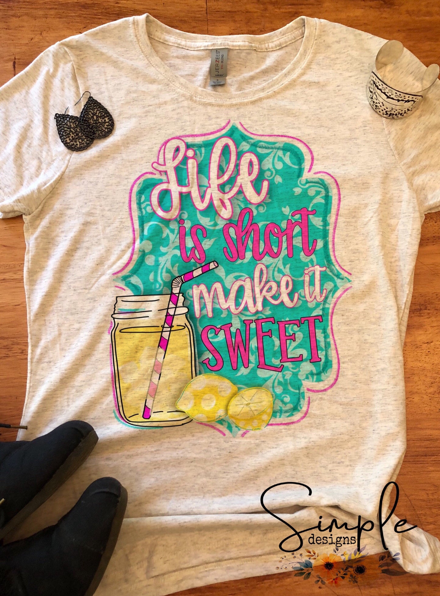 Life is Short Make It Sweet Sublimation Heat Transfer Sheet
